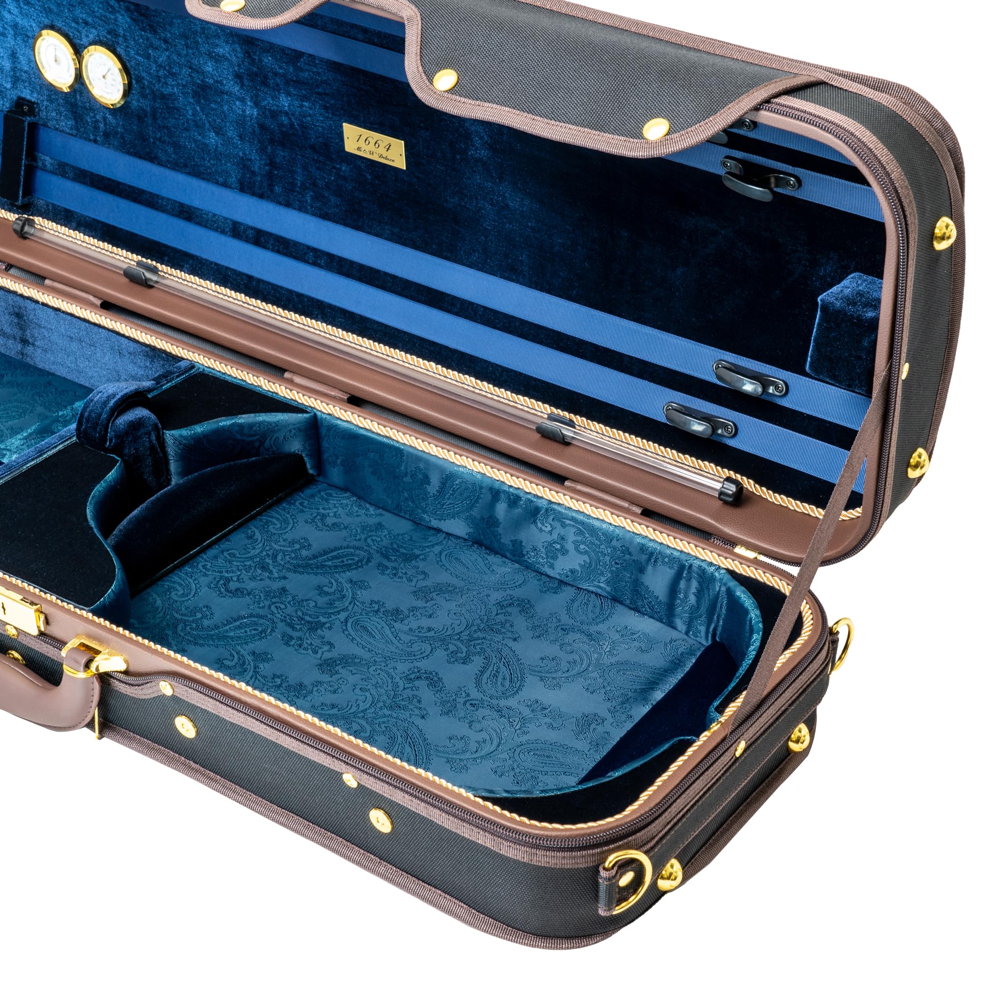 MI&VI AW-9001 Professional Hardwood Viola Case for Full Size Violas (15