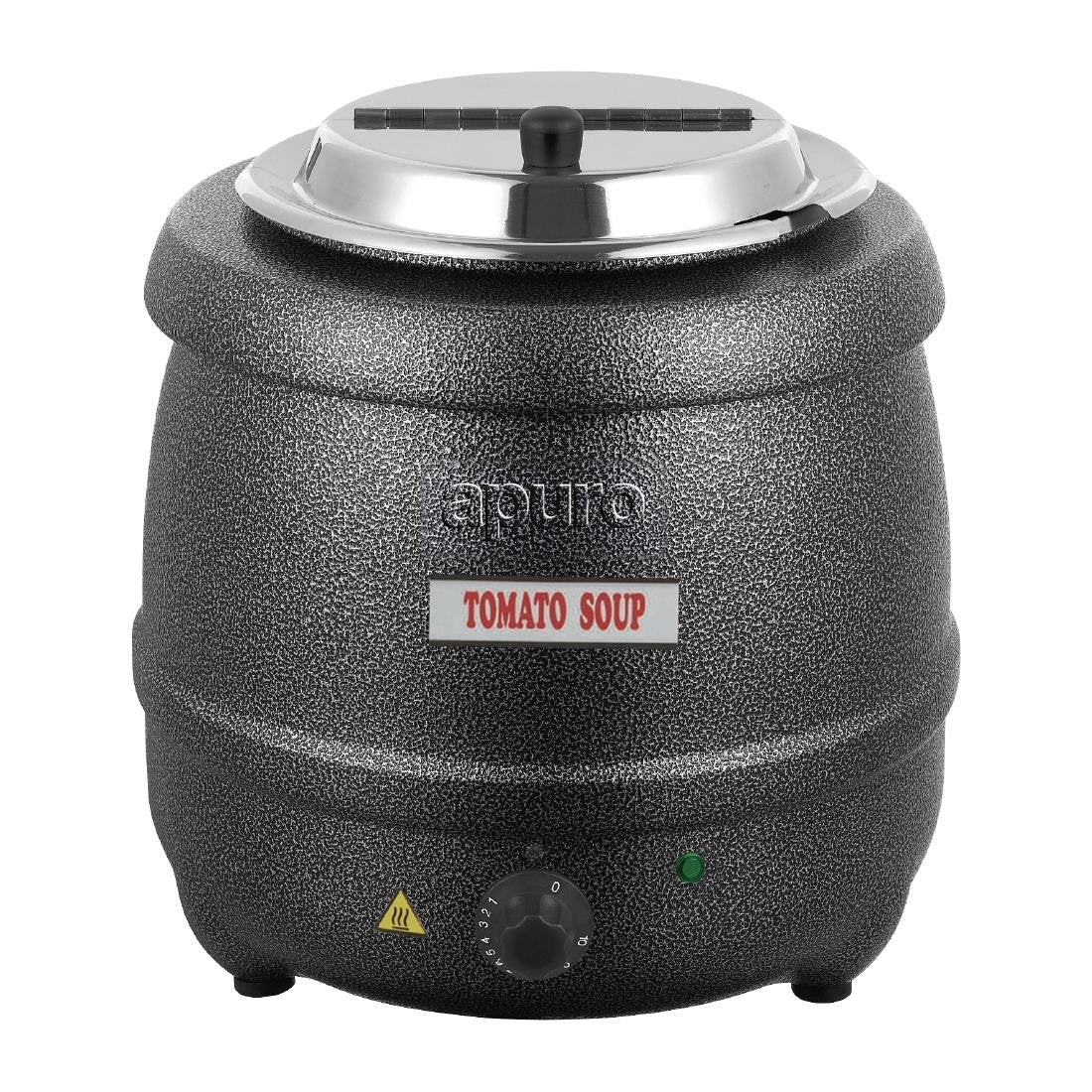 Apuro Graphite Grey 10L Large Capacity Soup Kettle - Perfect for Commercial Kitchens, Catering & Bulk Meal Prep