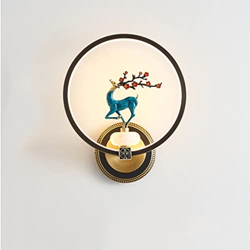 Chinese Style Wall Sconce Lighting - Modern Zen LED Wall Lamp with Motion Sensor for Living Room, Bedroom & Hallway | Energy-Efficient Night Light for Home Decor & Ambient Lighting