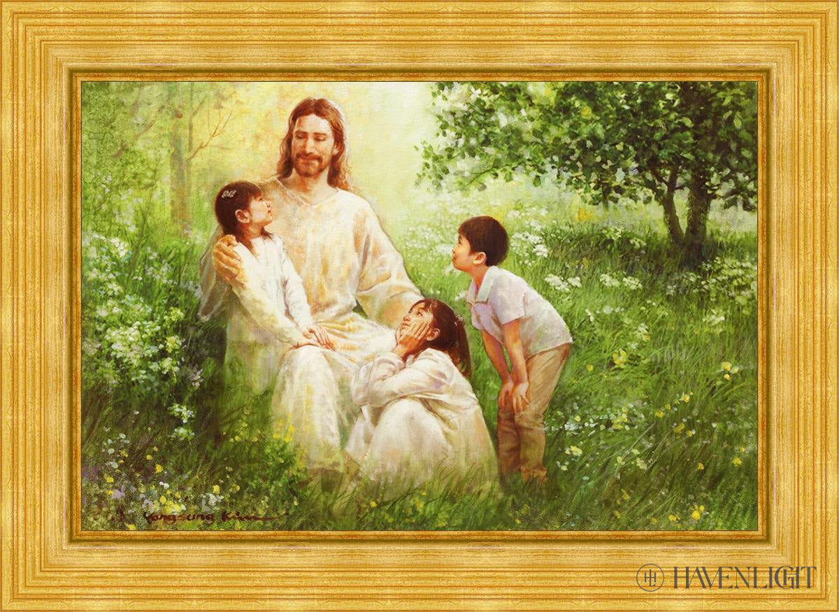 Come Unto Me By Yongsung Kim - Inspirational Christian Wall Art for Home & Church Decor - Perfect for Living Room, Bedroom, Office Prayer Space