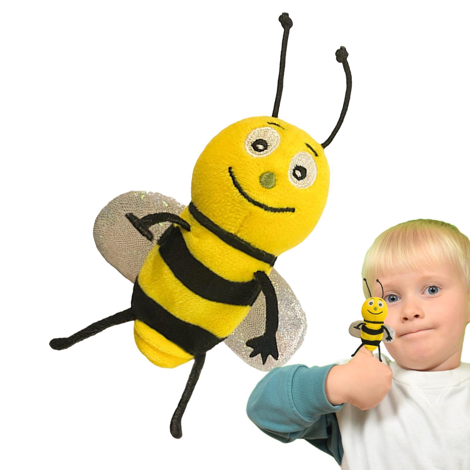 Realistic Animal Finger Puppets - Soft Plush Ant & Ladybug Hand Puppets for Kids | Fun Interactive Storytelling, Puppet Shows, School Plays & Early Learning Toys