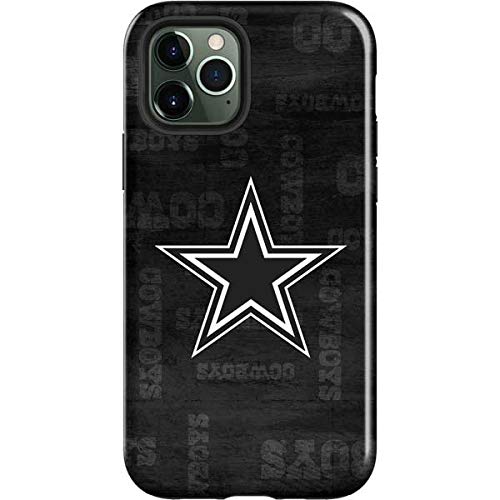 Official NFL Dallas Cowboys Black & White Impact Phone Case for iPhone 12 Pro Max - Shockproof Protective Cover for Football Fans, Game Day & Everyday Use