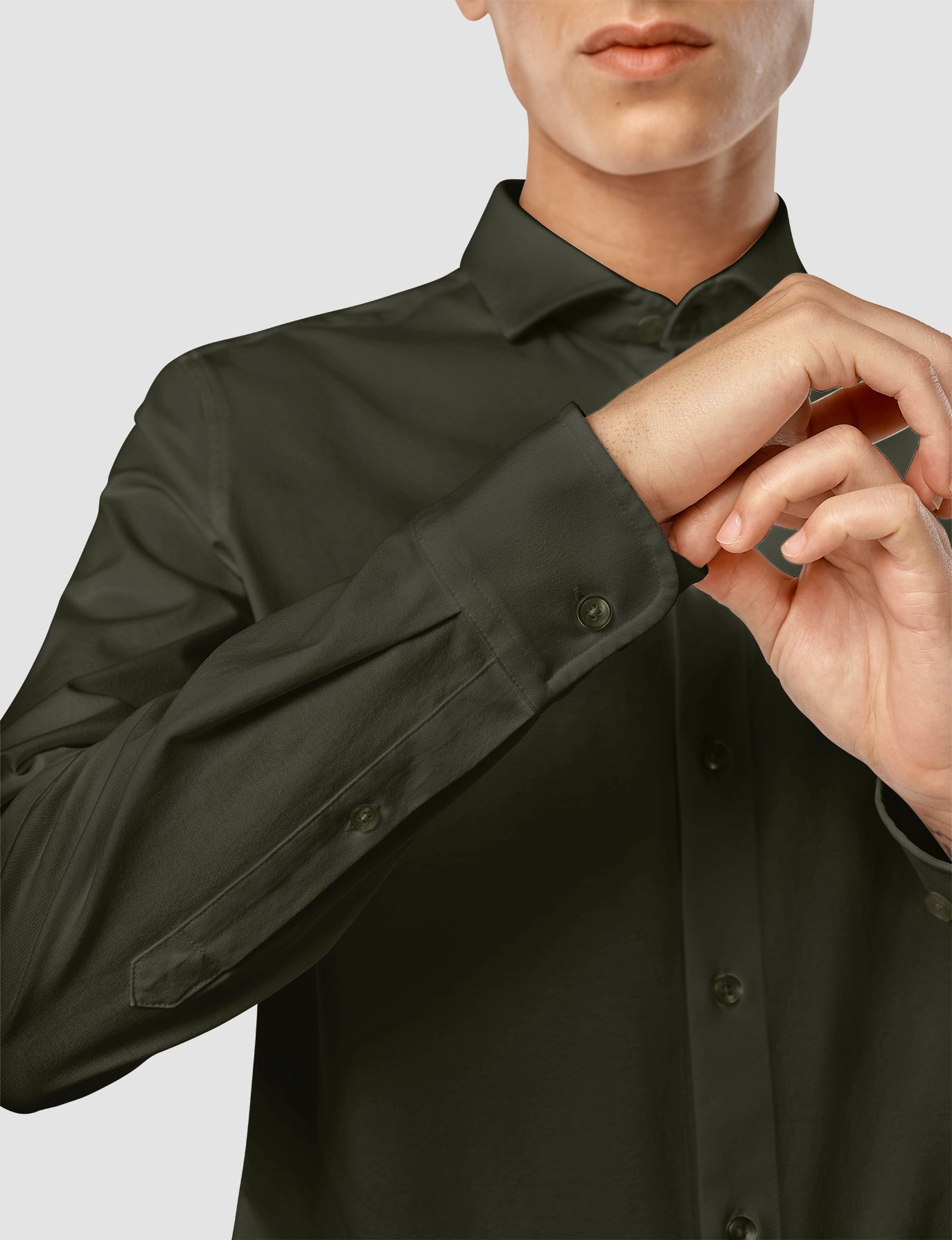 Classic Regular Fit Shirt for Men - Nightfall Green Color - Perfect for Casual Wear, Office & Outdoor Activities