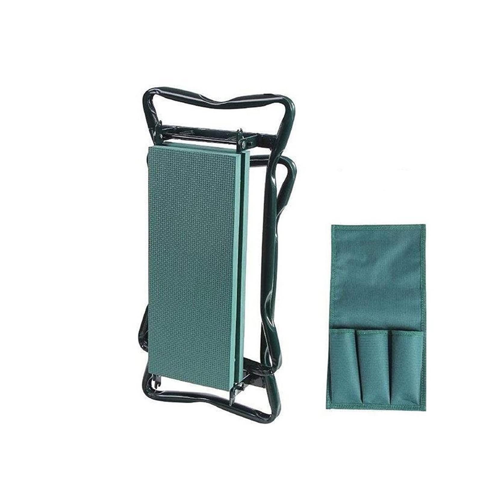 **Foldable Stainless Steel Garden Kneeler Pad & Seat with Cushion - Portable Gardening Stool with Carrying Bag for Outdoor Planting, Weeding, and Landscaping (Color: C)**