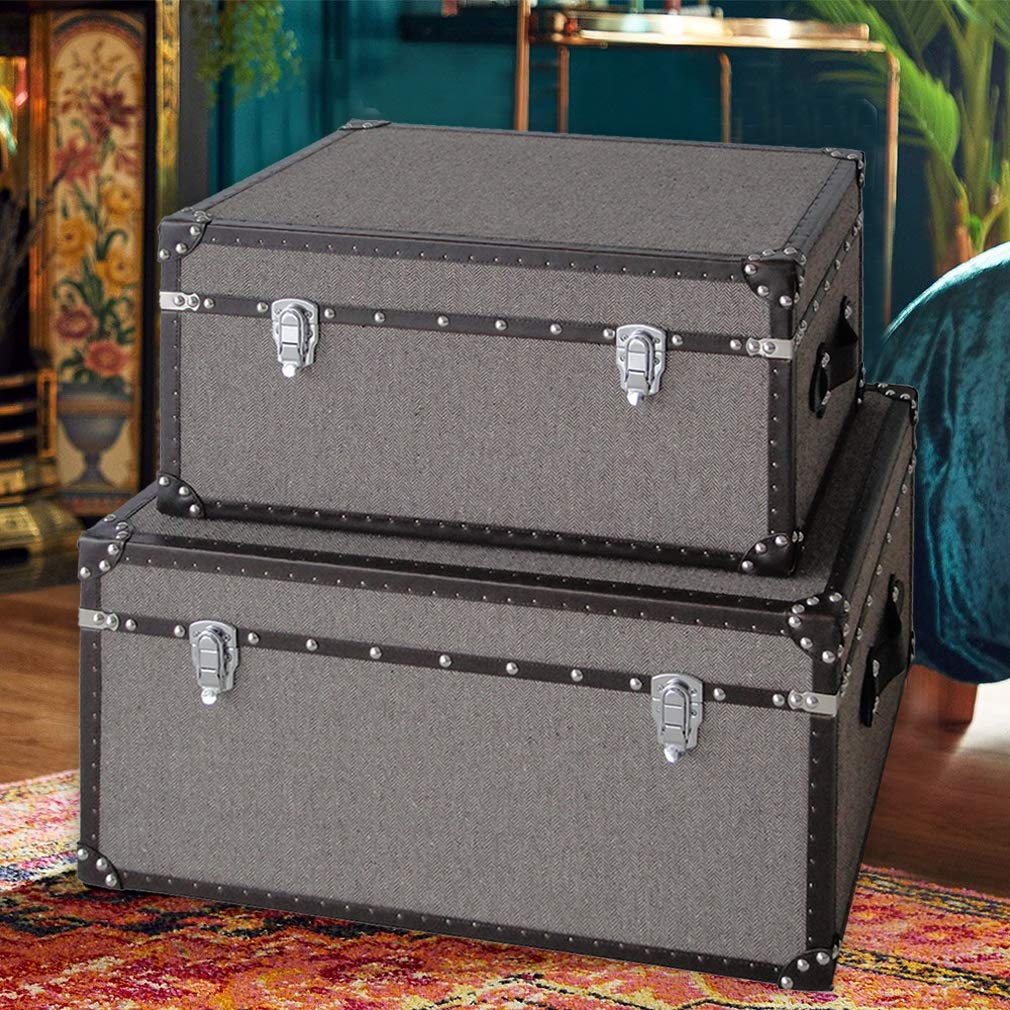 Screen Gems Large Brown Storage Box - Organizer for Home, Office & Closet - Perfect for Storing Clothes, Toys & Household Items