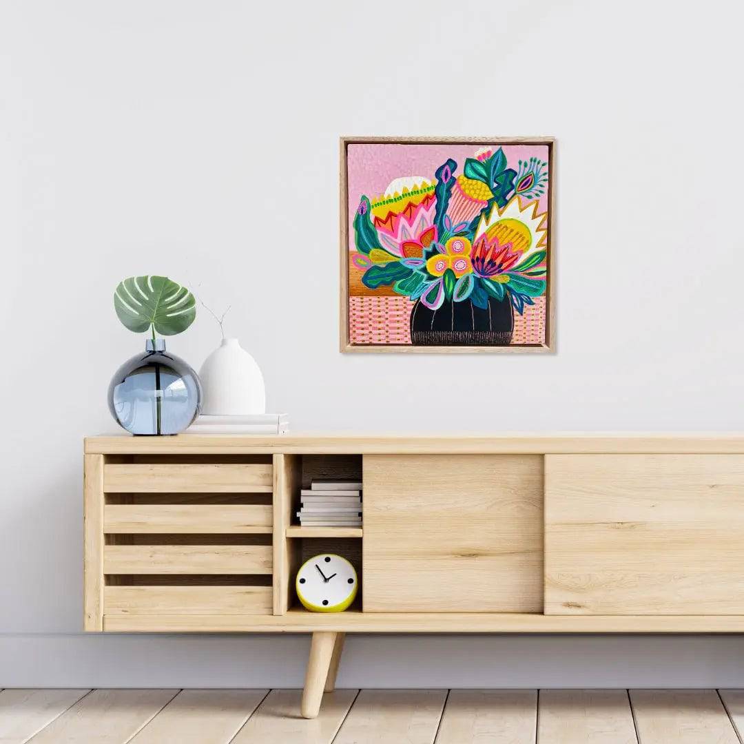 Vivid Flora Original Painting - Handmade Floral Artwork for Home Decor & Wall Art | Perfect for Living Room, Bedroom & Office