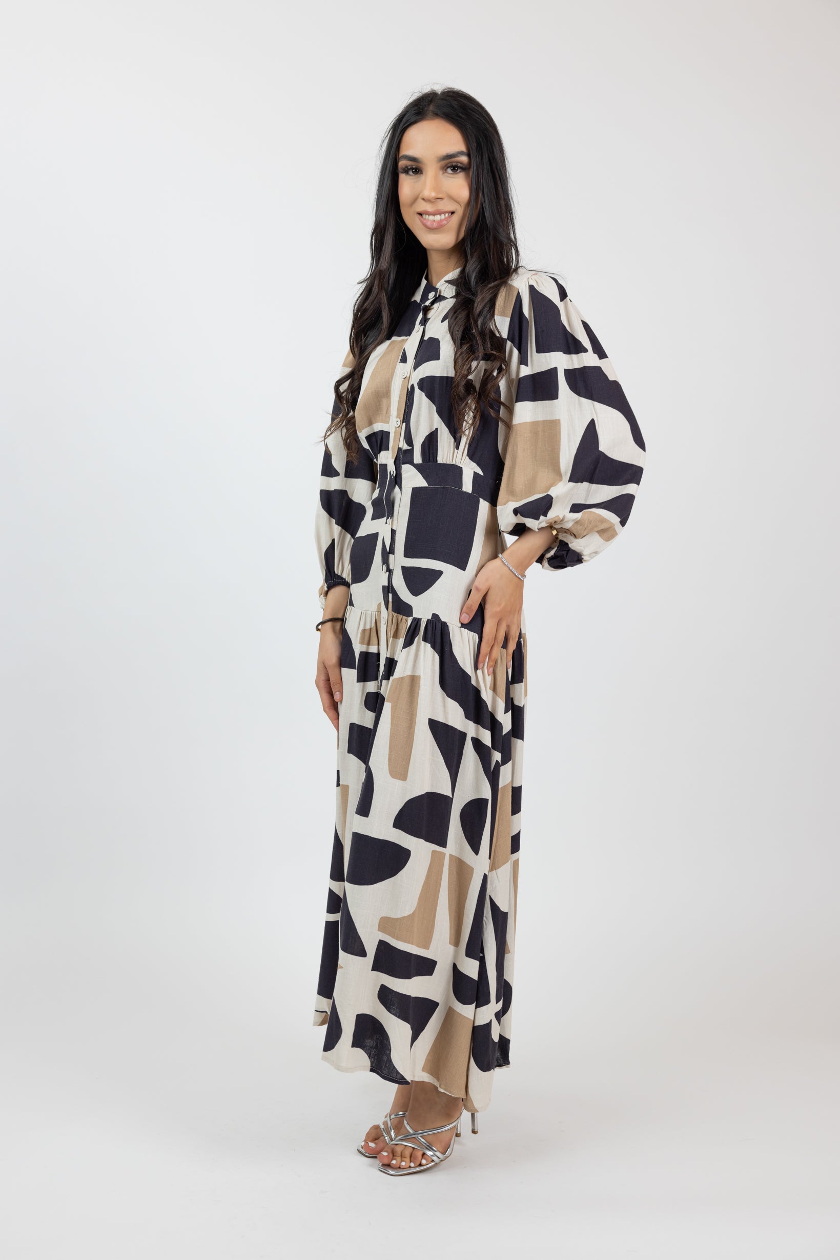 Casey Dress for Women - Elegant Flowy Midi Dress with Short Sleeves | Perfect for Summer, Beach, Parties & Casual Wear