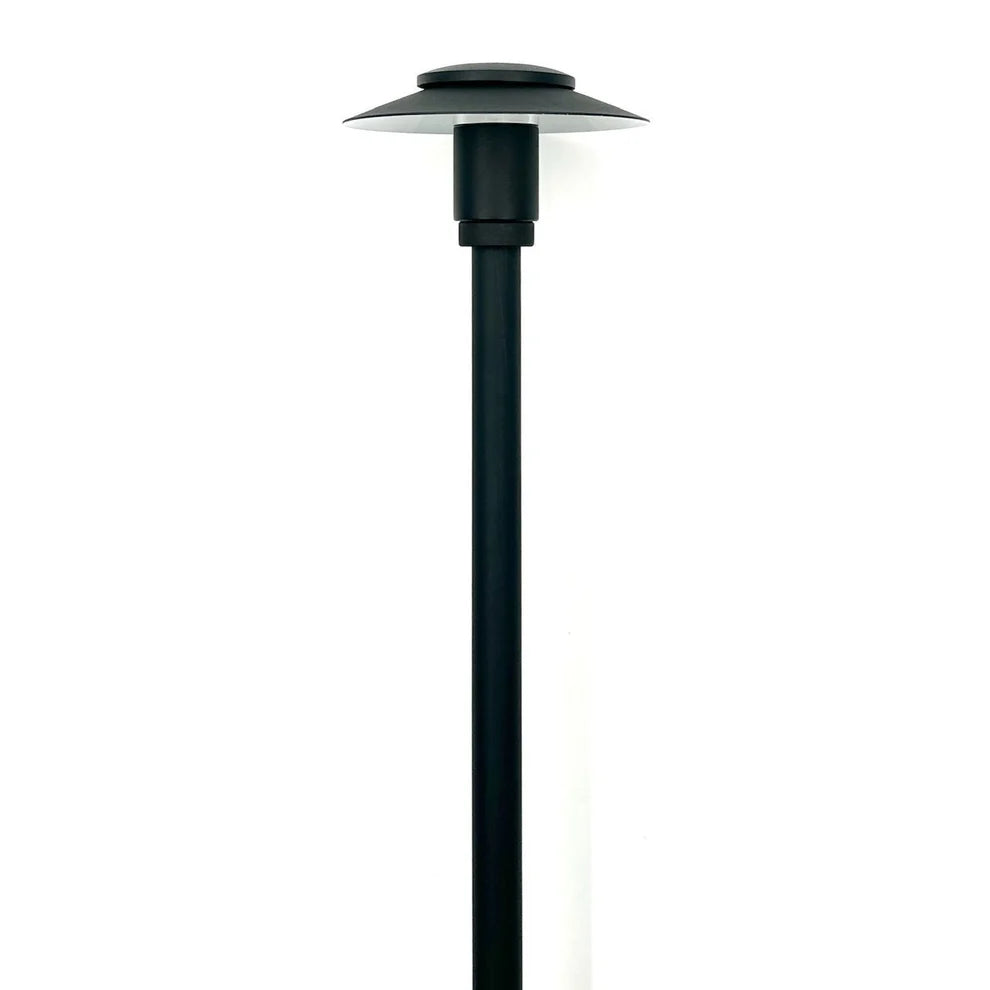 BPLP11 Stelvio SH Black Brass Path Light - Low Voltage Outdoor Landscape Lighting for Garden, Walkway, and Patio Illumination
