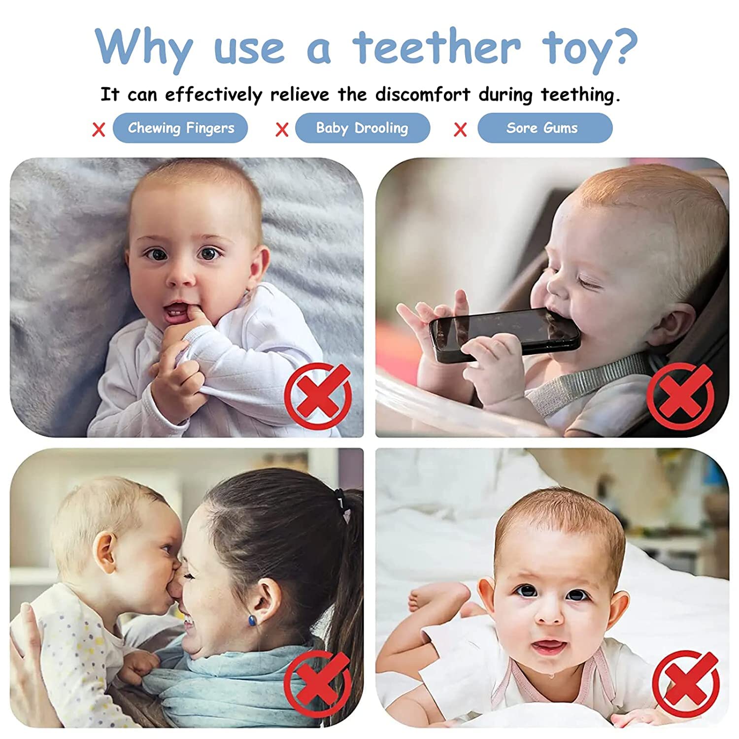 Baby Teether Toy - TV Remote Control Shaped Teething Toy for Infants 3-18 Months | BPA Free, Safe Chew Toy for Soothing Sore Gums | Perfect for Home, Travel & On-the-Go (Pink)