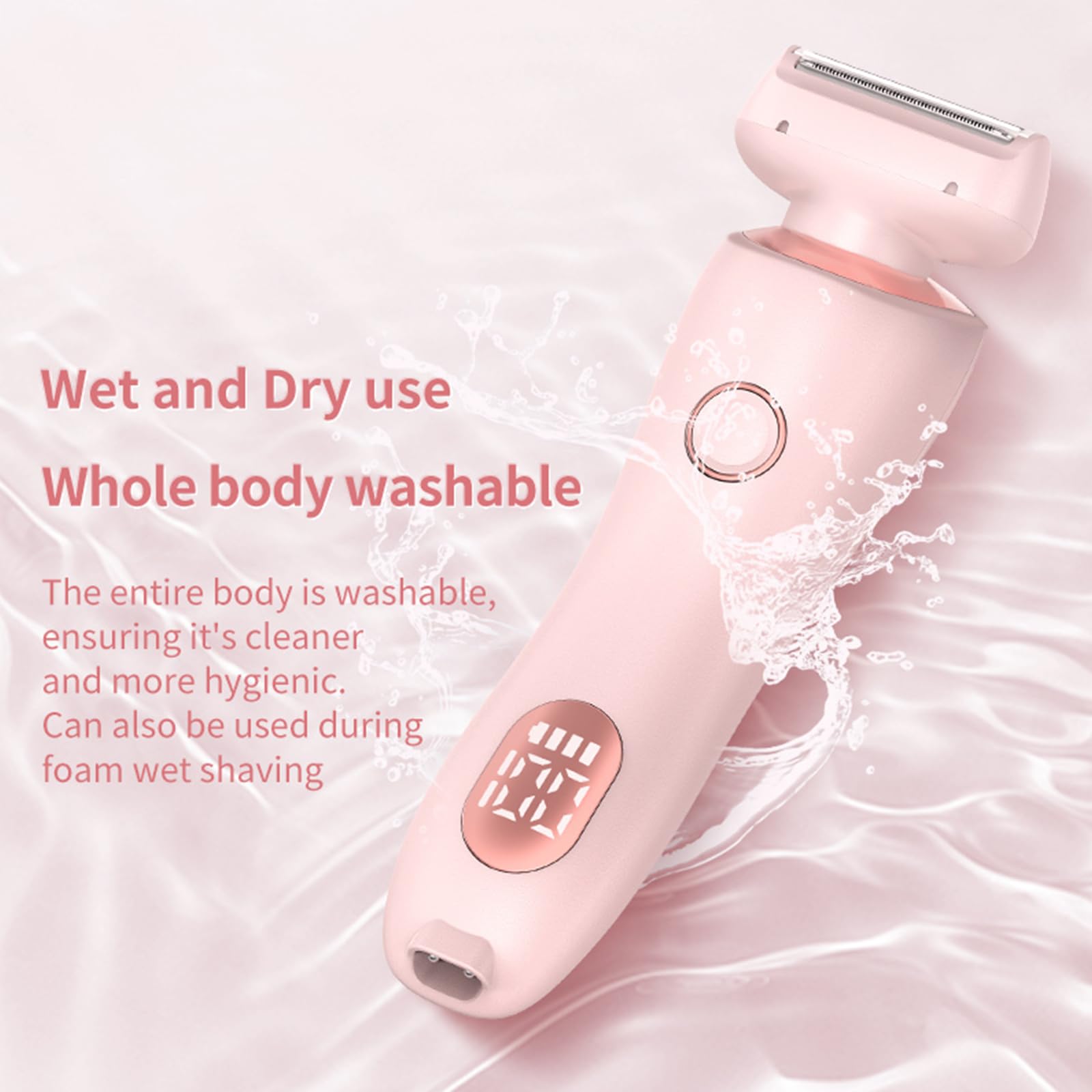 Best Women's Electric Shaver - Rechargeable Bikini Trimmer for Legs, Underarm & Pubic Hair Removal - Smooth Shaving at Home or Travel