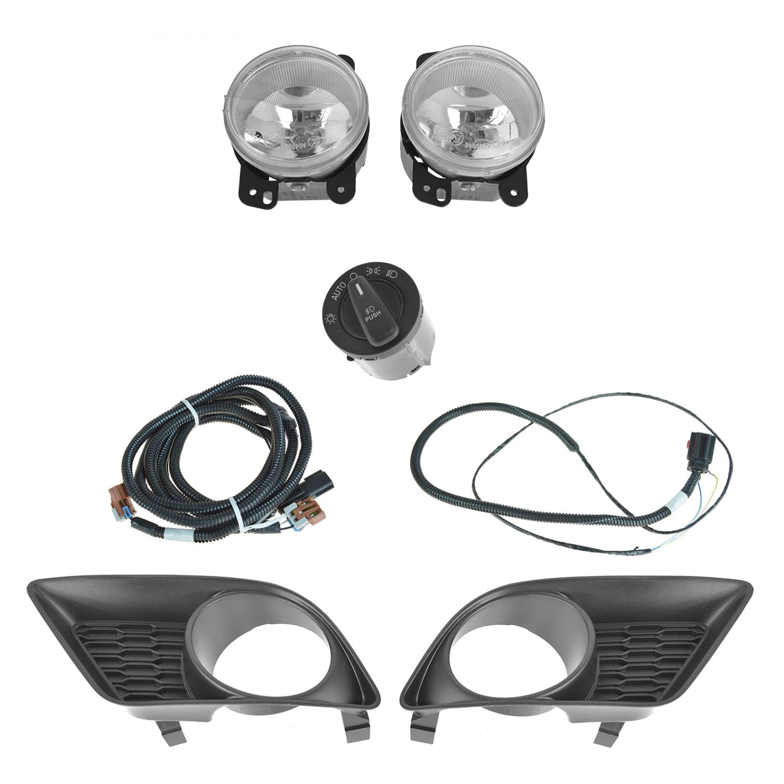 11-14 Dodge Charger LED Fog Light Upgrade Kit - High Brightness Waterproof Driving Lights for Night Visibility & Off-Road Adventure