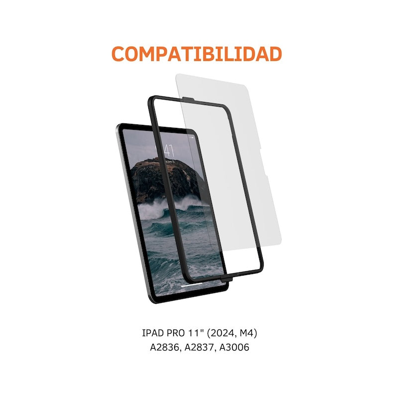 UAG Screen Protector for iPad Pro 11 (M4 Model) - Tempered Glass Shield with Anti-Scratch & Bubble-Free Installation - Perfect for Work, Study & Entertainment