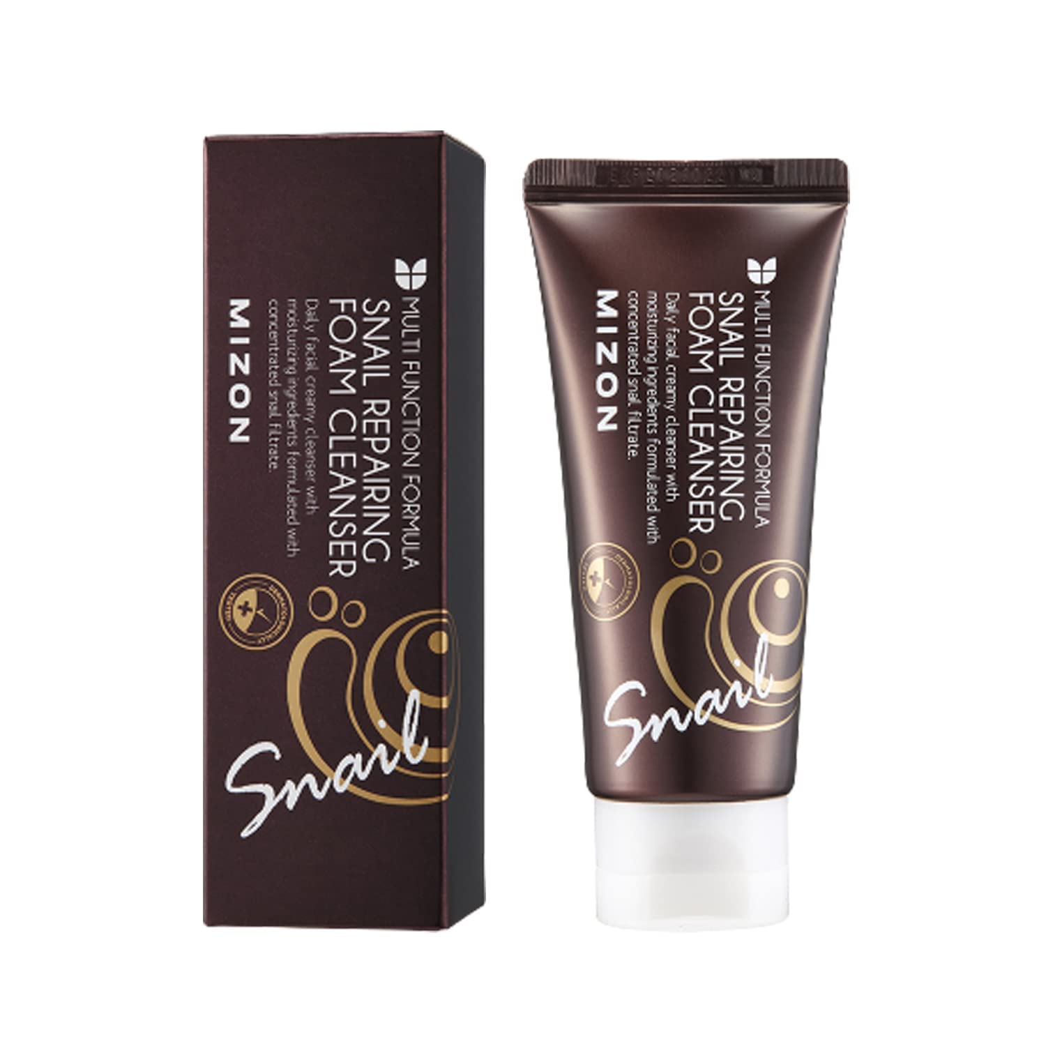 Snail Repair Foam Cleanser for Face - Gentle Pore Cleansing, Blackhead Treatment with Moisturizing Snail Filtrate & Soft Bubbles | Korean Makeup Remover & Daily Facial Wash (60ml) | Perfect for Morning & Night Skincare Routine