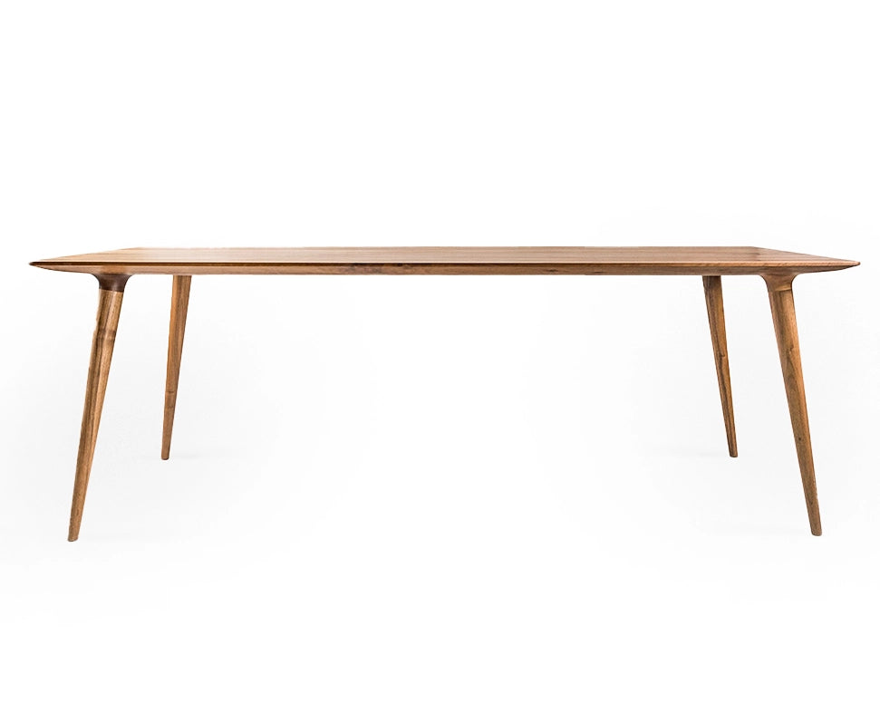 Solid Edge Glued Hardwood Dining Table - Rustic Kitchen Table for Farmhouse, Dining Room & Small Space | Durable Wooden Table for Family Meals & Entertaining