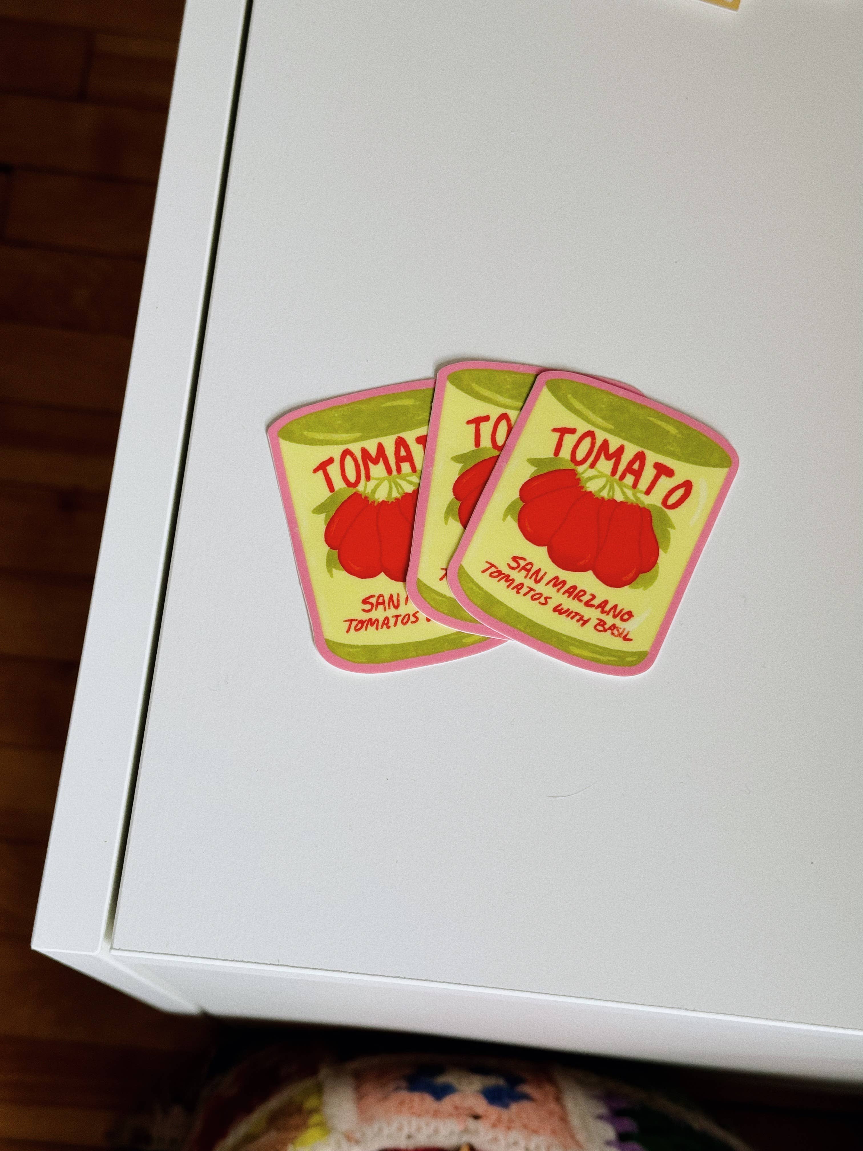 San Marzano Tomato Vinyl Sticker - Waterproof Decal for Laptops, Cars & DIY Crafts - Italian Kitchen Decor, Foodie Gifts
