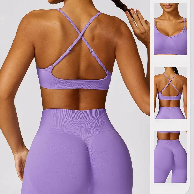 2 Pcs Women's Workout Set - Flared Yoga Pants & Long Sleeve Top - Quick Dry Gym Clothes for Women - Perfect for Yoga, Pilates & Fitness Training