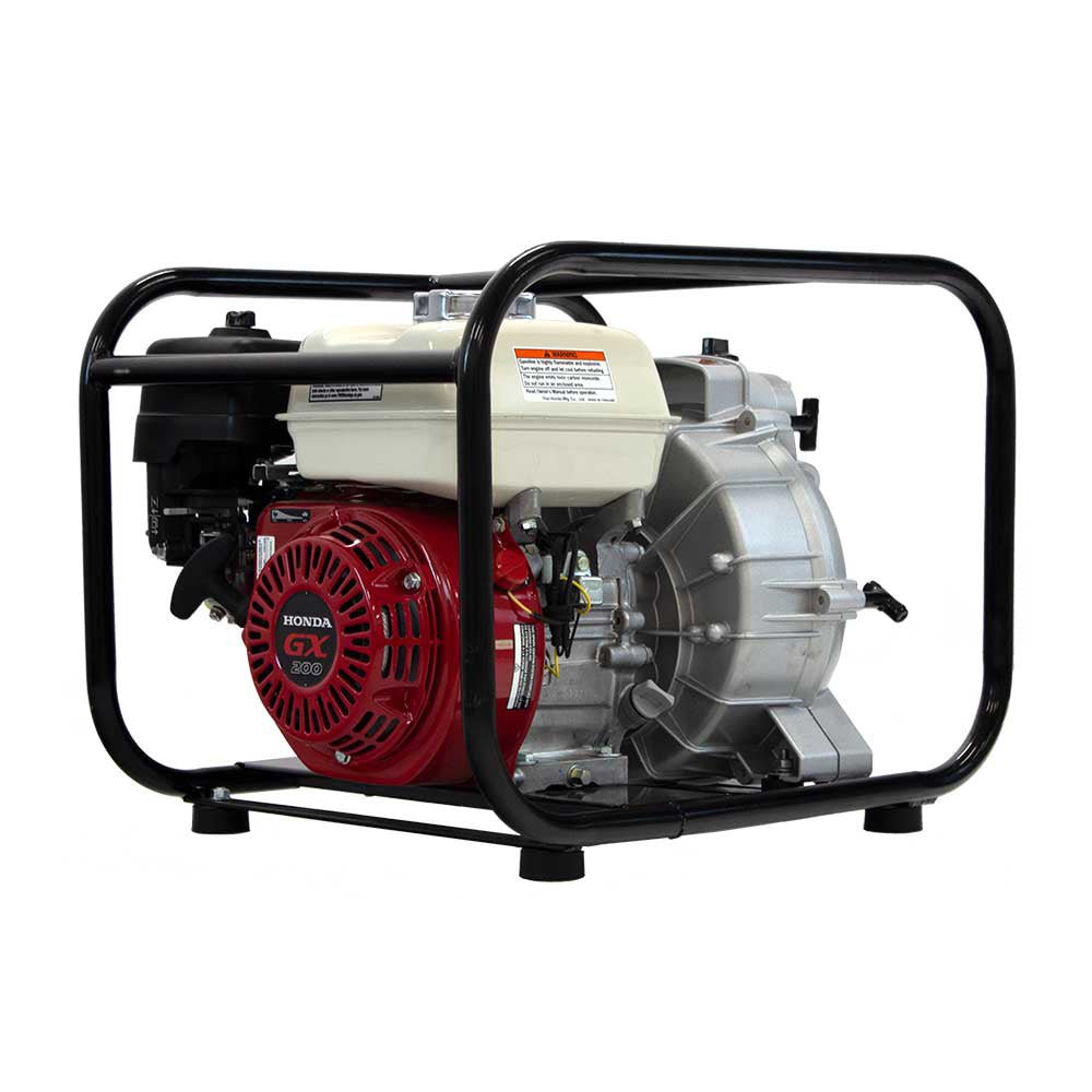 Brave 2-Inch Trash Pump with Honda GX200 Engine - Heavy Duty Water Transfer for Construction, Flood Control & Agricultural Irrigation