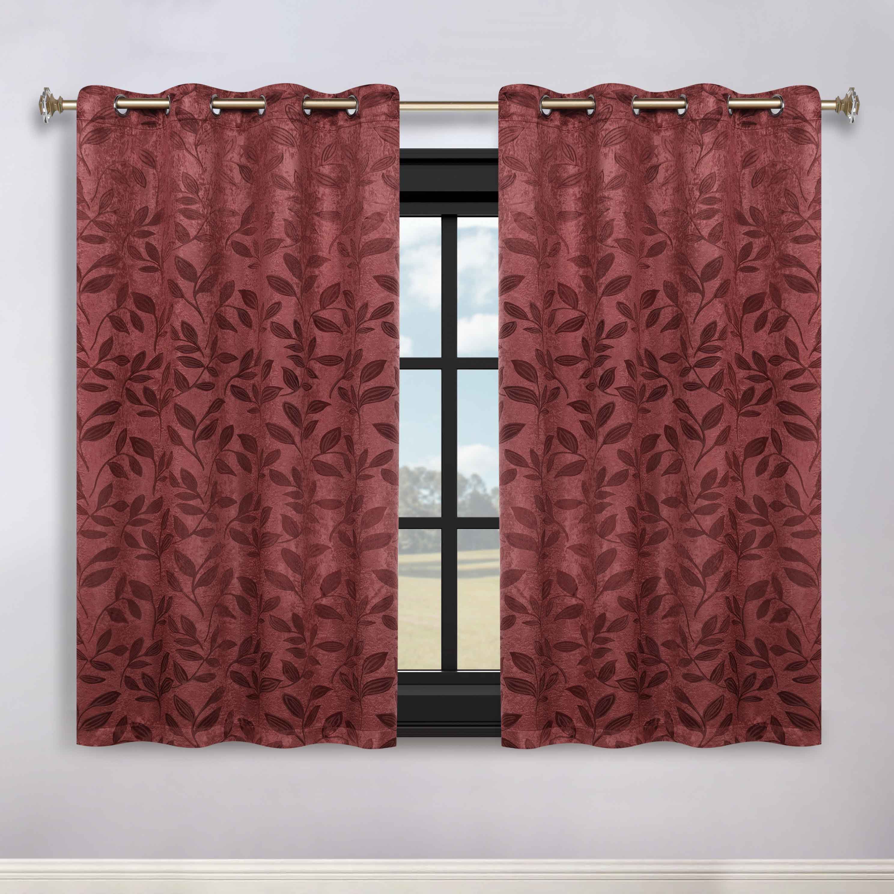 Machine Washable Blackout Curtains for Bedroom - Set of 2 Panels, Thermal Insulated Room Darkening Drapes for Nursery, Living Room & Home Theater