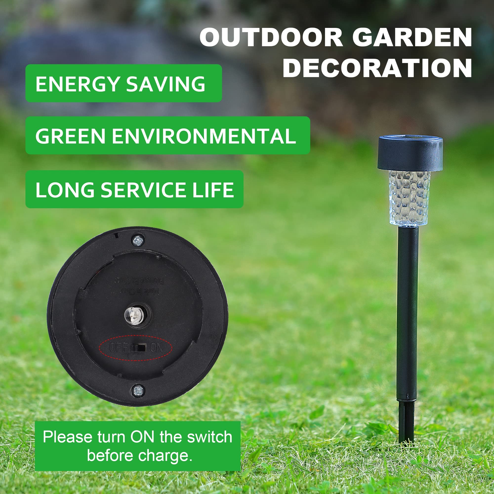 16 Pack Solar Pathway Lights Outdoor - Warm White LED Solar Powered Walkway Lights Waterproof, Landscape Decorative In-Ground Lighting for Garden, Lawn, Patio, Yard, Deck, Driveway - Perfect for Evening Ambiance & Safety Lighting