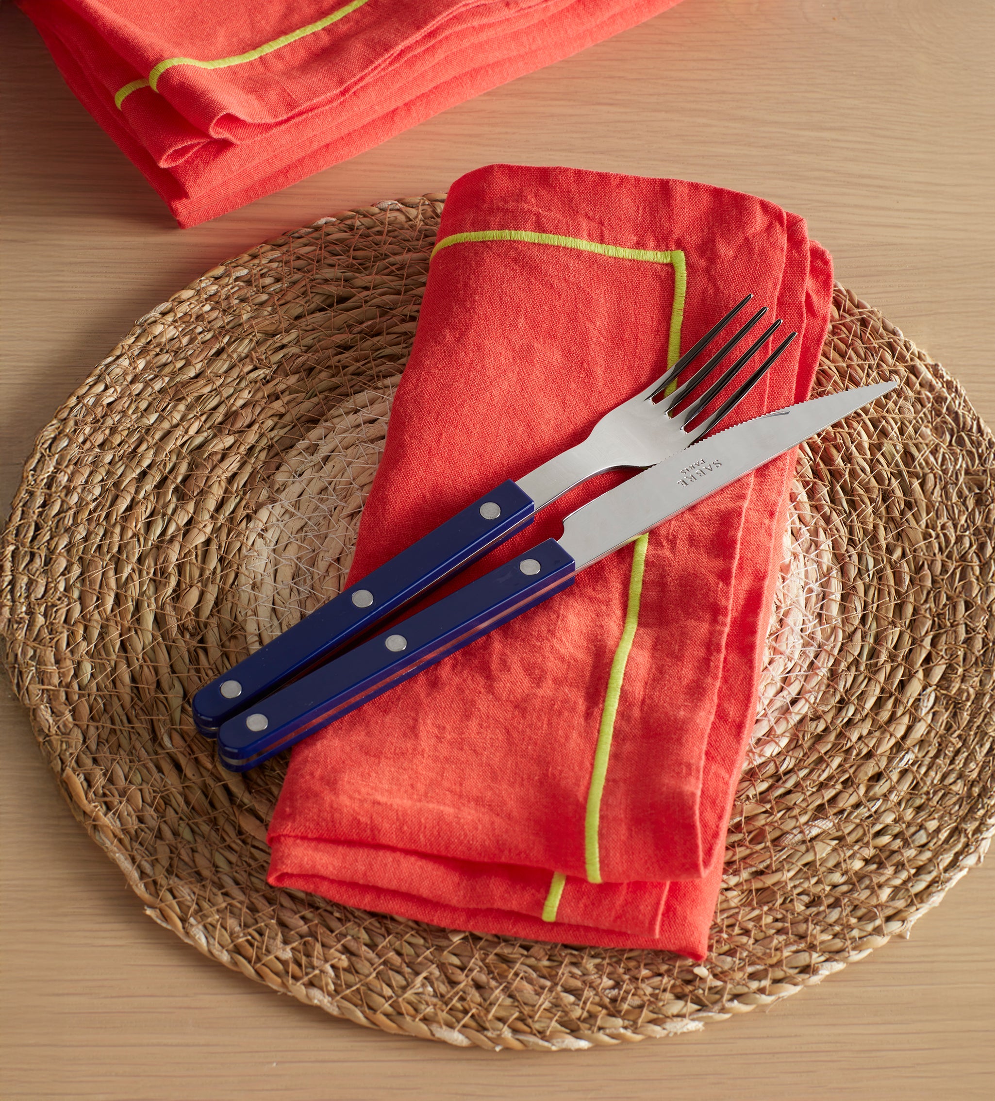 Premium Glassette Tomato 100% Linen Napkins - Soft & Absorbent Eco-Friendly Table Linens for Fine Dining, Dinner Parties & Home Decor