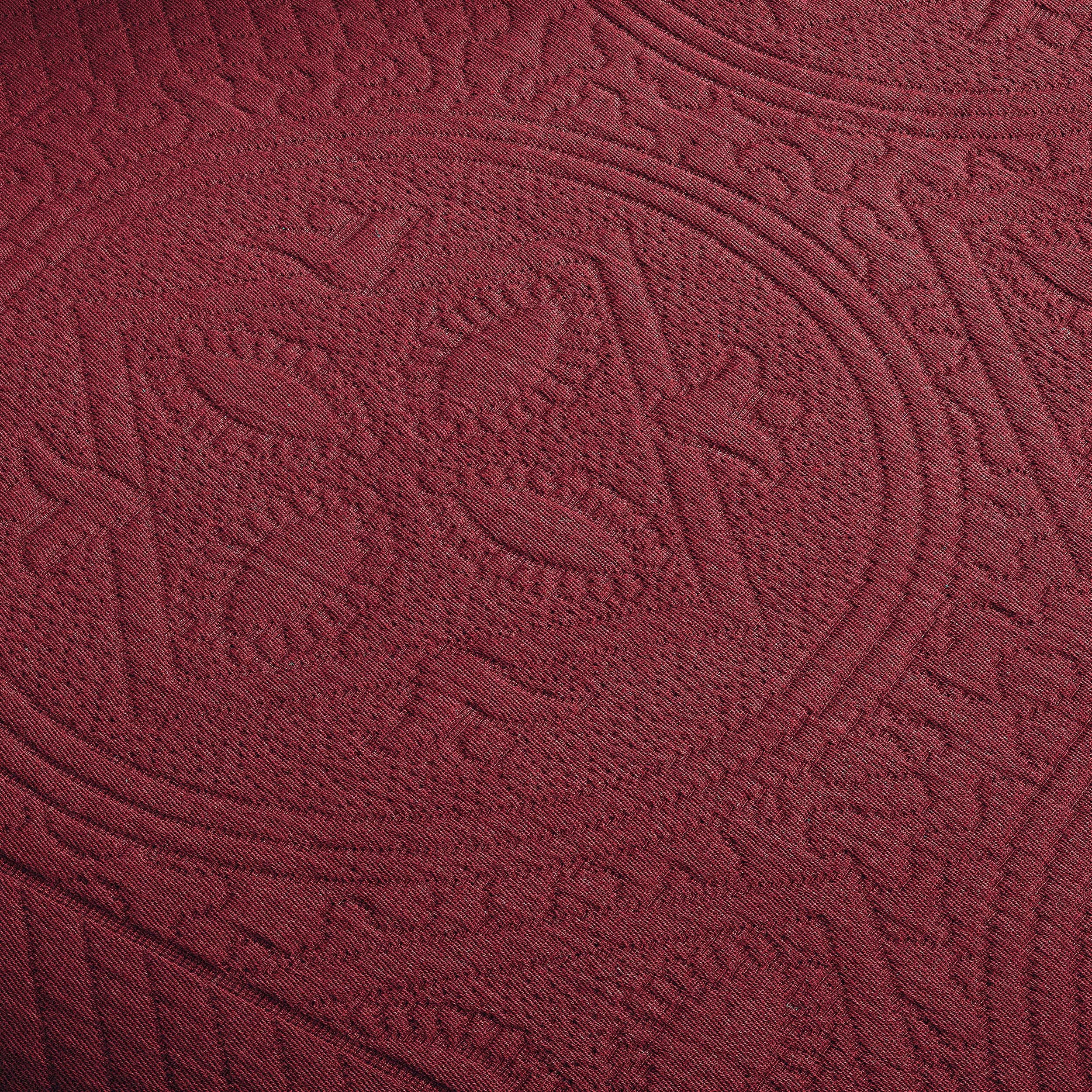 Celtic Circle Jacquard Matelasse Cotton Bedspread Set - Queen Size Luxury Bedding with Intricate Design for Master Bedroom Decor