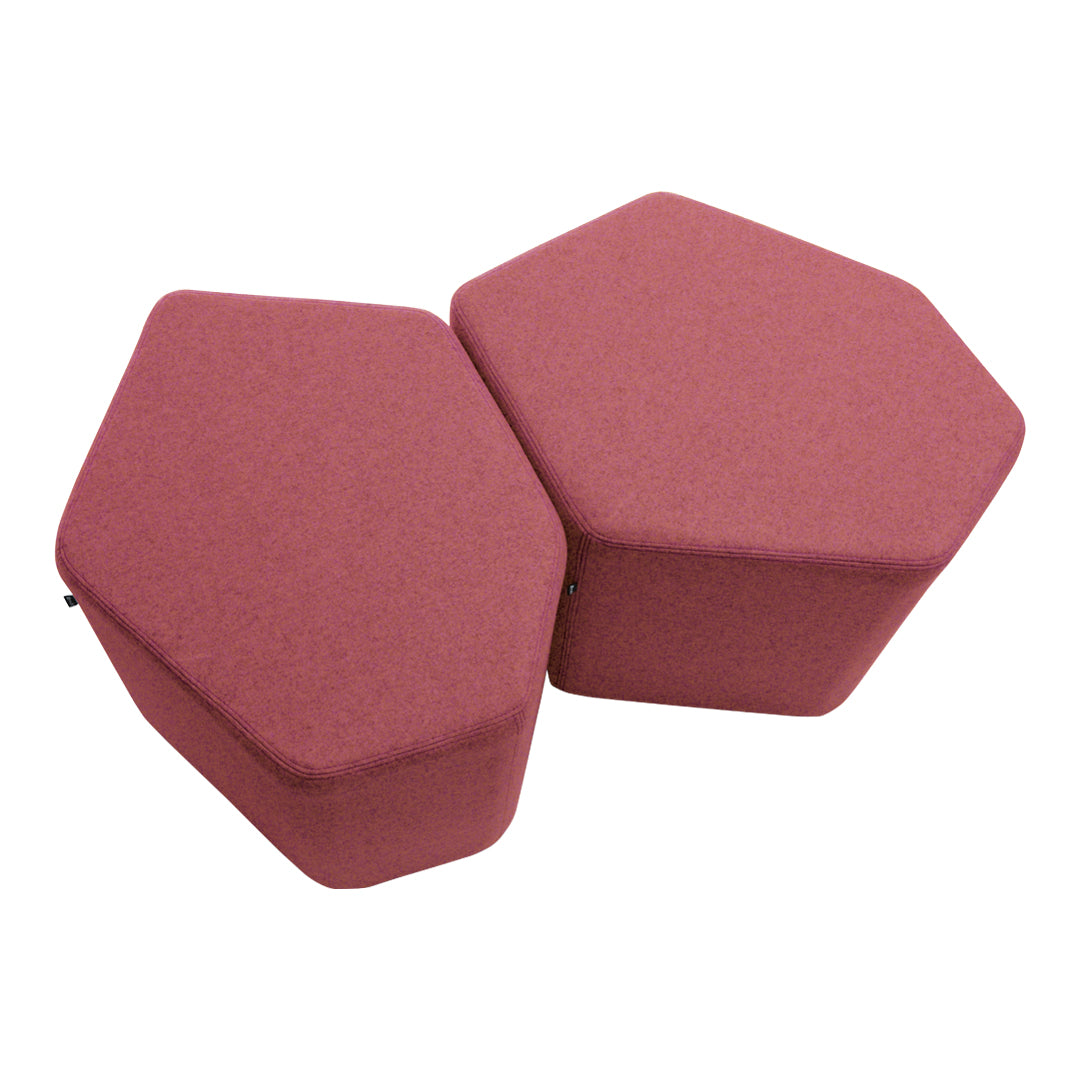 Andreas Krob Bazalto Pouf MDD - Modern Round Ottoman Footrest with Storage, Perfect for Living Room, Bedroom, or Nursery - Soft Fabric Stool for Extra Seating and Home Decor