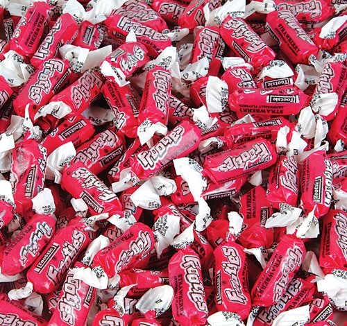 Fresh Strawberry Frooties Candy - Pack of 6 (Case) - Perfect for Parties, Gifts & Office Snacks