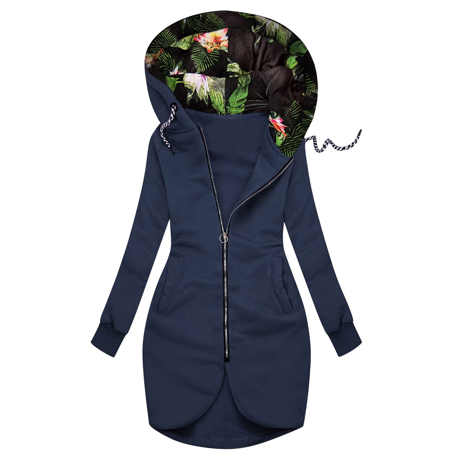 Women's Casual Slim Fit Hooded Zipper Sweatshirt - Trendy Solid Color Pullover Top for Everyday Wear | Perfect for Work, Gym & Outdoor Activities