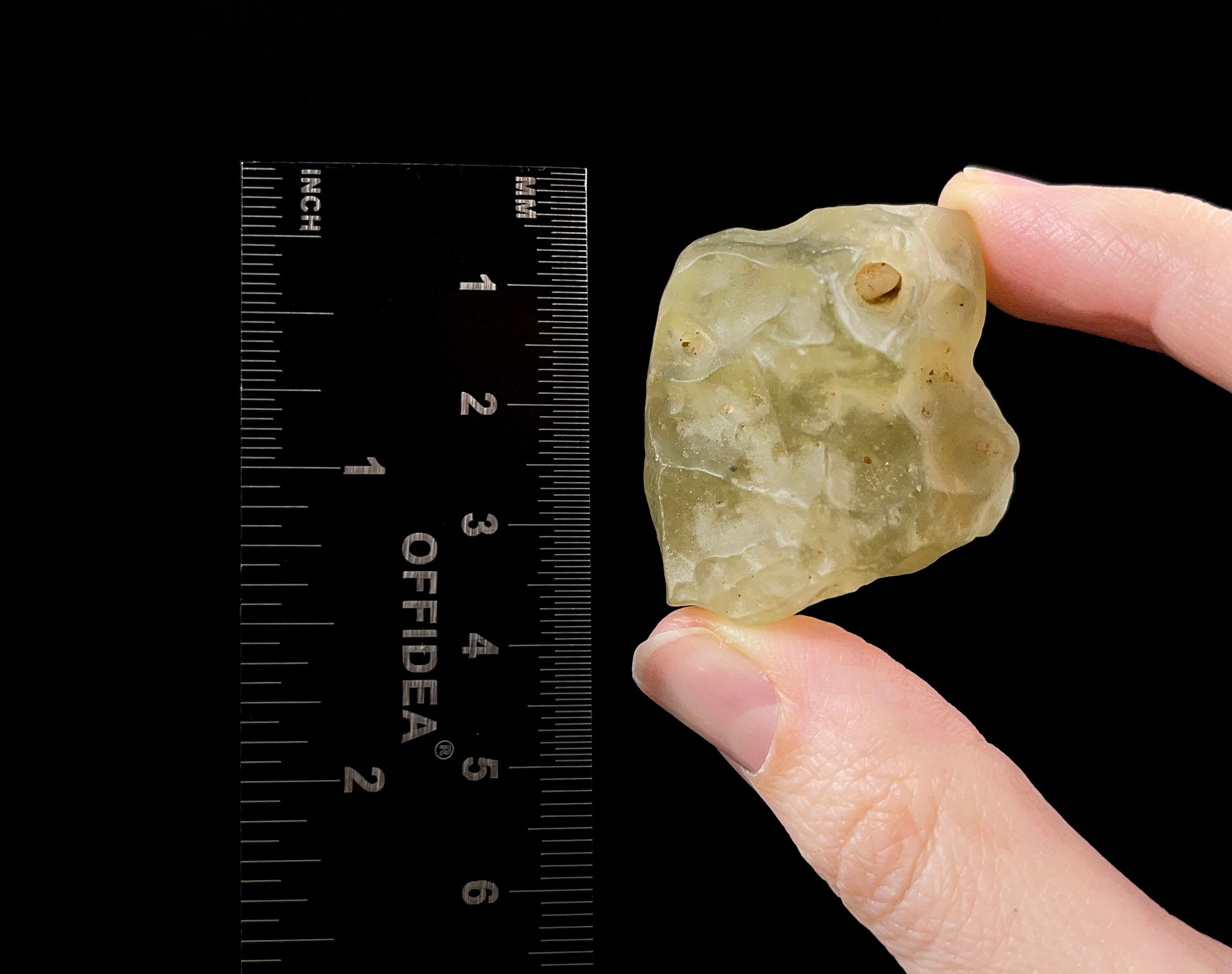 Libyan Desert Glass Raw Crystal - Rare B Grade Natural Mineral Specimen | Unique Gift for Collectors, Home Decor & Healing Crystal Use | Perfect for Meditation, Energy Work & Display
