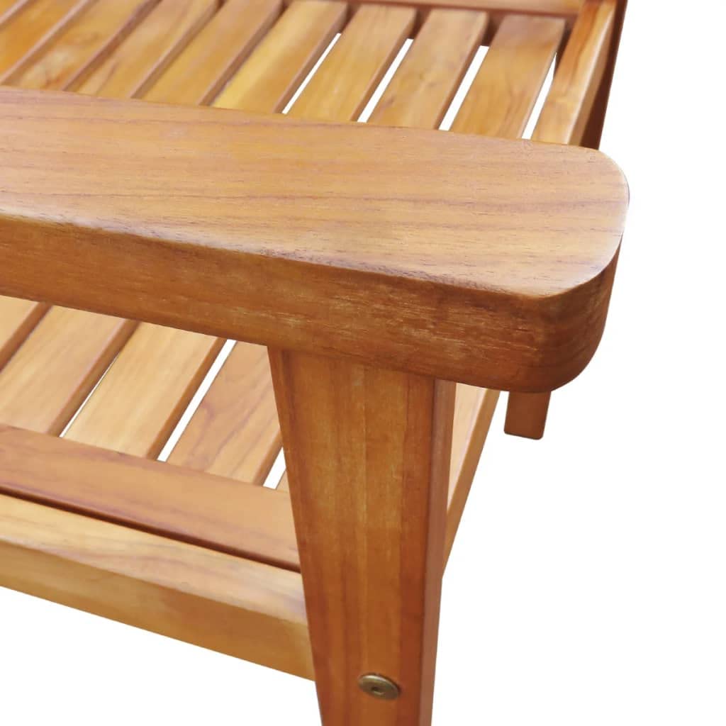 vidaXL Solid Acacia Wood Patio Chairs Set of 2 - Rustic Brown Outdoor Dining Furniture - Easy to Clean & Assemble - Perfect for Backyard, Garden, and Poolside Relaxation