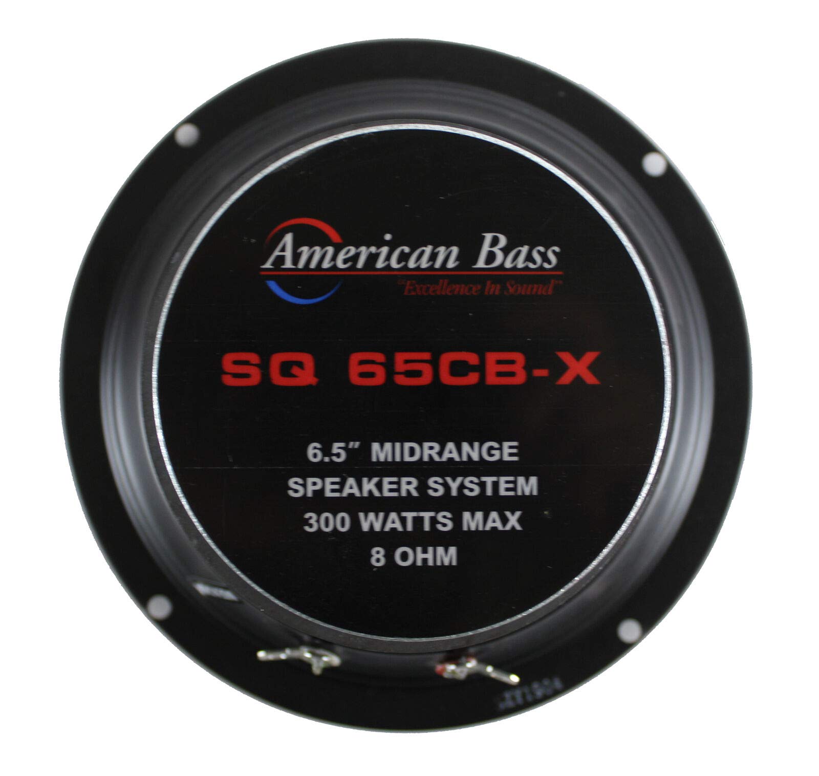 4 x 6.5 Inch 1200W 8 Ohm Midrange Midbass Car Speakers - American Bass SQ-65CB-X - Premium Sound Quality for Car Audio Systems & Home Theater Setups
