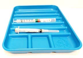 Sterile Medical Syringe Trays - Set of 20 for Dental Clinics, Hospitals & Medication Administration | Durable Disposable Organizer for Needles, Ampoules & Medical Supplies