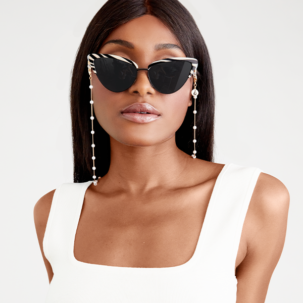 Ava Black Zebra Prescription Glasses - Stylish & Durable Eyewear for Men & Women | Perfect for Reading, Driving & Daily Use