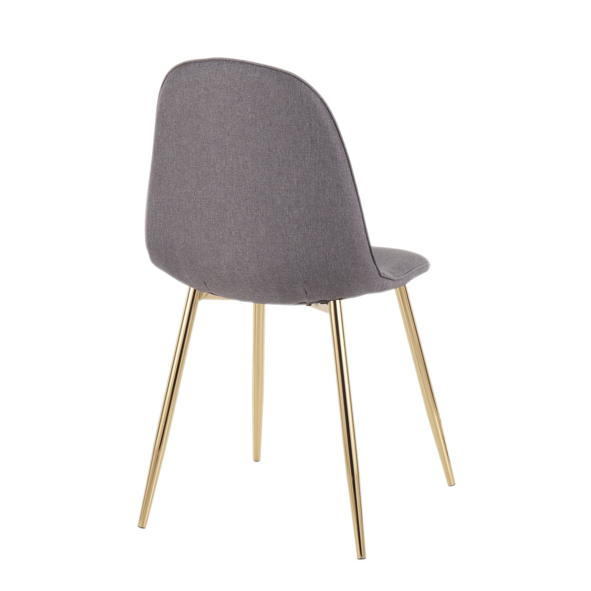LumiSource Pebble Chair - Modern Upholstered Dining Chairs Set of 2, Comfortable Kitchen Chairs for Dining Table - Perfect for Small Spaces, Breakfast Nooks & Contemporary Home Decor