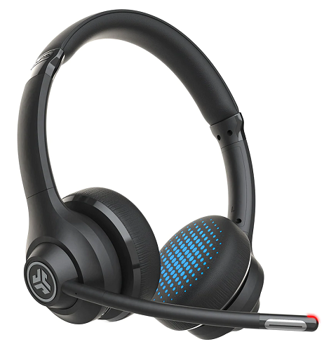 JLab GO Work Wireless On-Ear Headphones with Microphone - Lightweight Bluetooth Headset for Office, Commuting & Remote Work