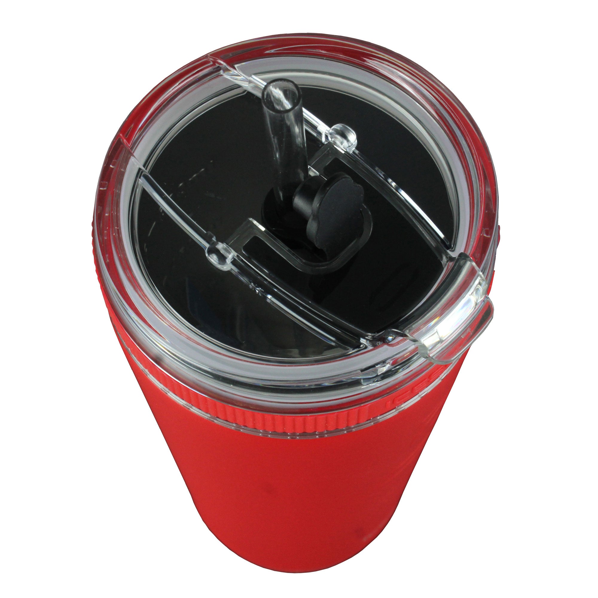 8x8 Custom 26oz Flexible Water Bottle - Leak Proof & BPA Free - Perfect for Gym, Hiking & Outdoor Activities (Red)