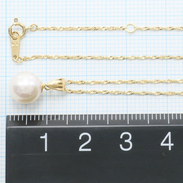 18K Yellow Gold Pearl Necklace for Women - Elegant Bridal Jewelry, Wedding Gift & Anniversary Present - Perfect for Formal Events, Date Nights & Special Occasions