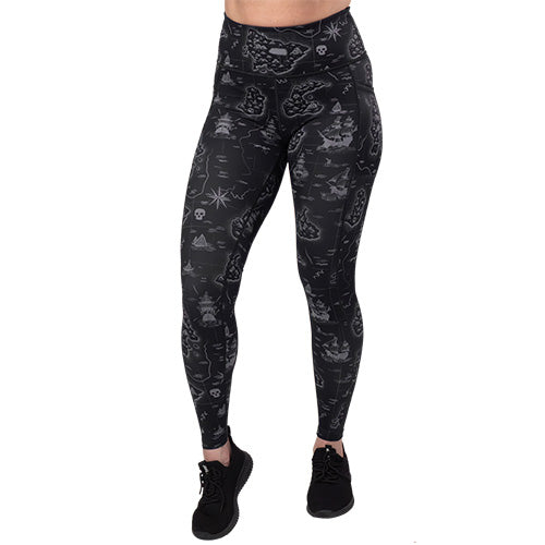 Uncharted Leggings for Women - High Waist Yoga Pants, Tummy Control Workout Leggings - Perfect for Gym, Running, Yoga & Lounge Wear