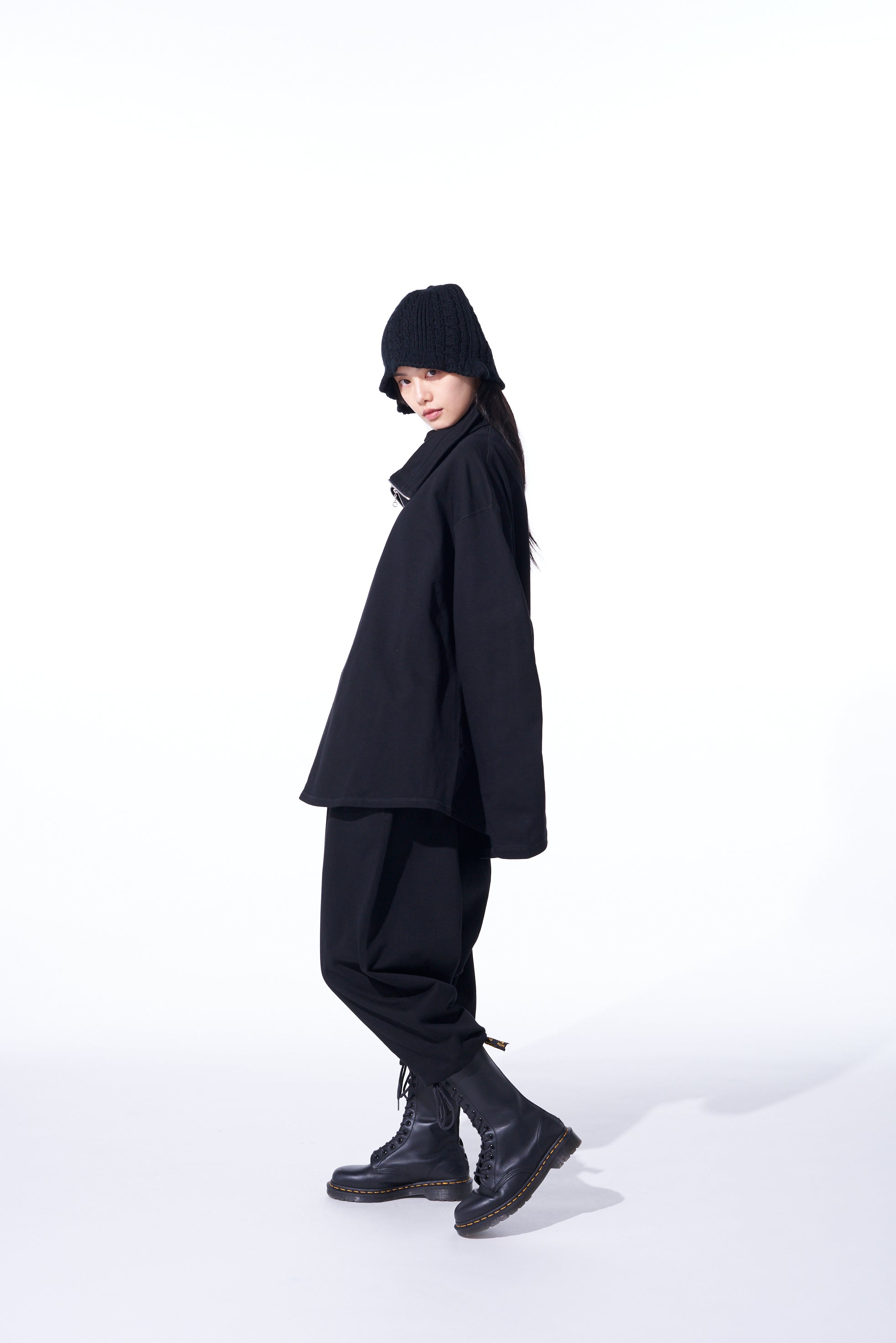 Women's Cotton Fleece High Neck Zipper Sweatshirt - Cozy Winter Pullover for Casual Outfits & Outdoor Activities