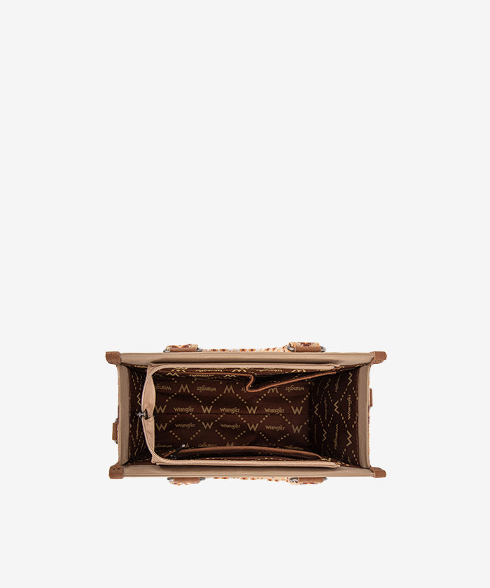 Wrangler Aztec Print Tote Bag for Women - Stylish & Durable Cotton Shoulder Bag - Perfect for Shopping, Beach, Work & Travel