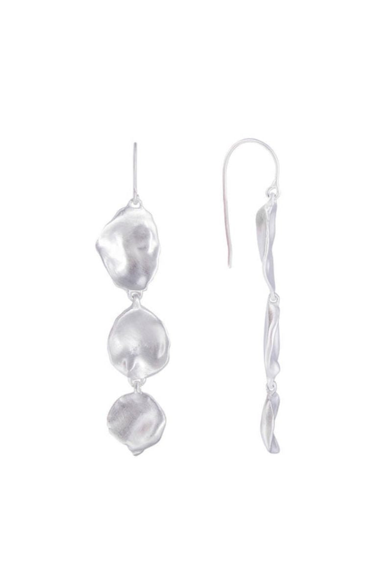 Fairley Silver Seashell Drop Earrings for Women - Elegant Dangling Jewelry for Beach Wedding, Vacation & Summer Outfits