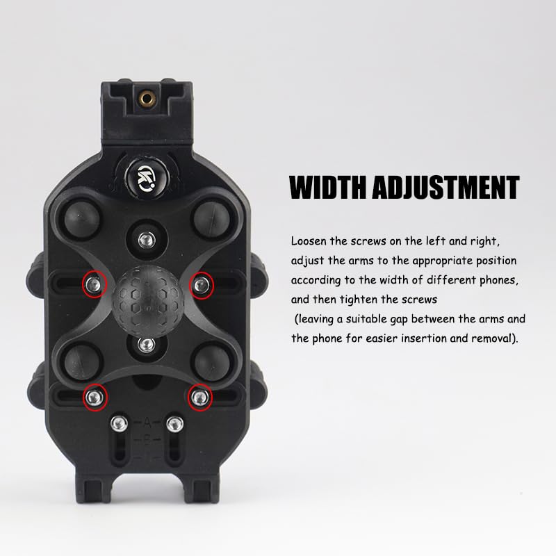 Universal Motorcycle & Bicycle Phone Mount Holder - Secure Clip with Protective Cap for iPhone, Samsung & Smartphones (KOCT067) | Perfect for Road Trips, Commuting & Outdoor Adventures