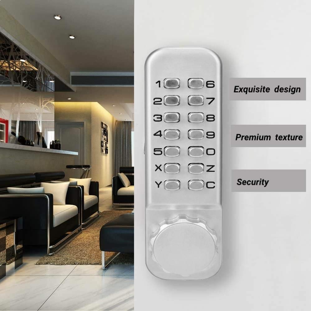 Mechanical Keyless Door Lock - Double-Sided Password Combination Security Lock | Fireproof & Waterproof | No Power/Key Required | Ideal for Homes, Offices & Apartments