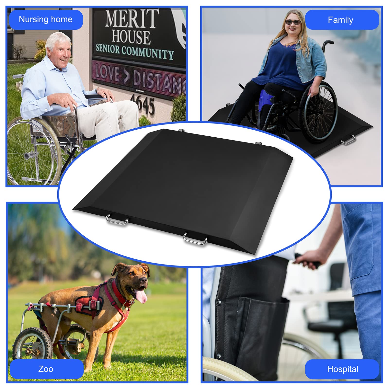 **700x0.2lb Digital Wheelchair Scale for Home Use - Accurate Medical Scale with Dual Ramps - Ideal for Elderly Care & Physical Therapy**
