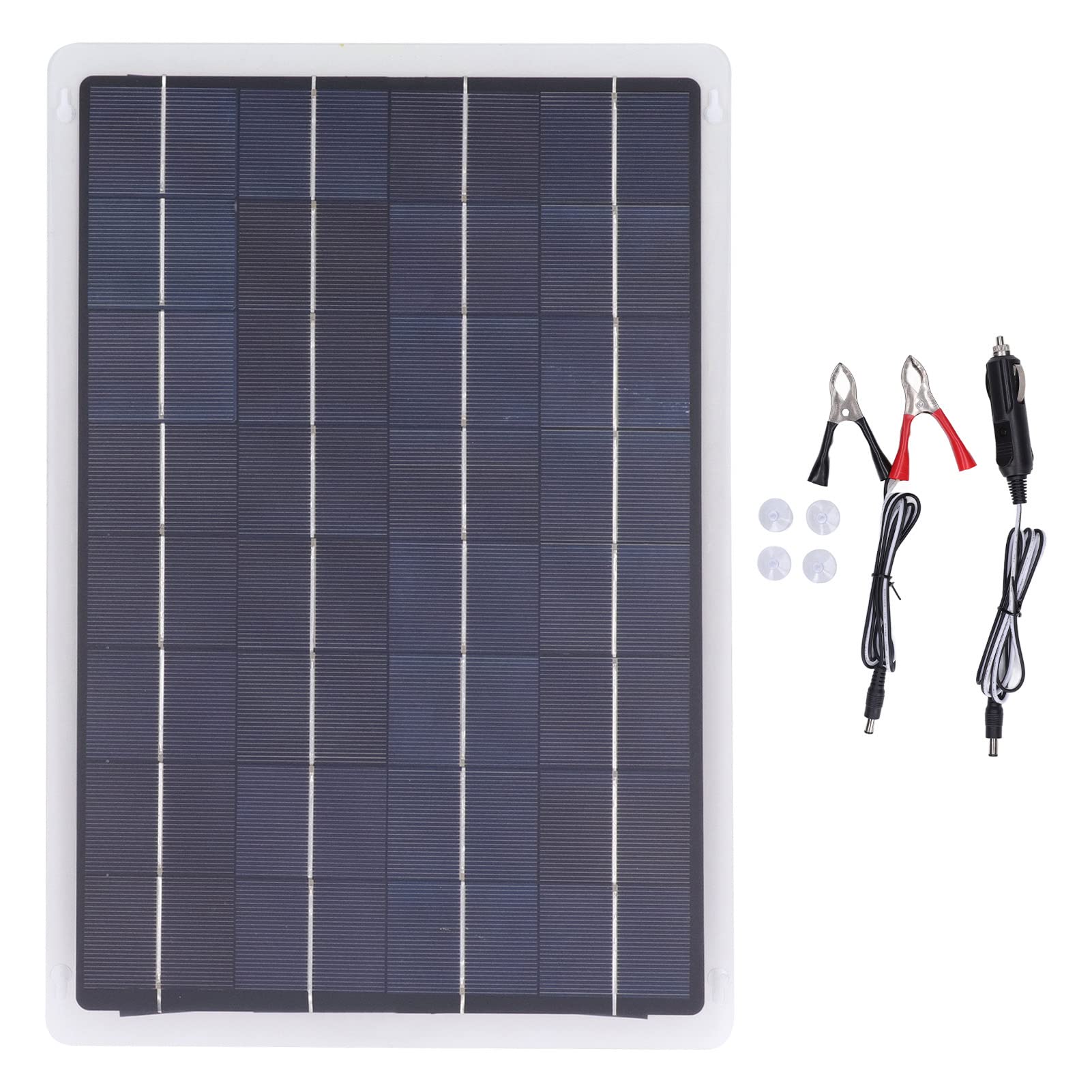 20W Solar Panel Charger with MPPT Controller - 3-Stage Charging, ETFE Laminated & IP67 Waterproof for 12V DC Batteries - Perfect for RV, Boat, Camping & Off-Grid Power Supply