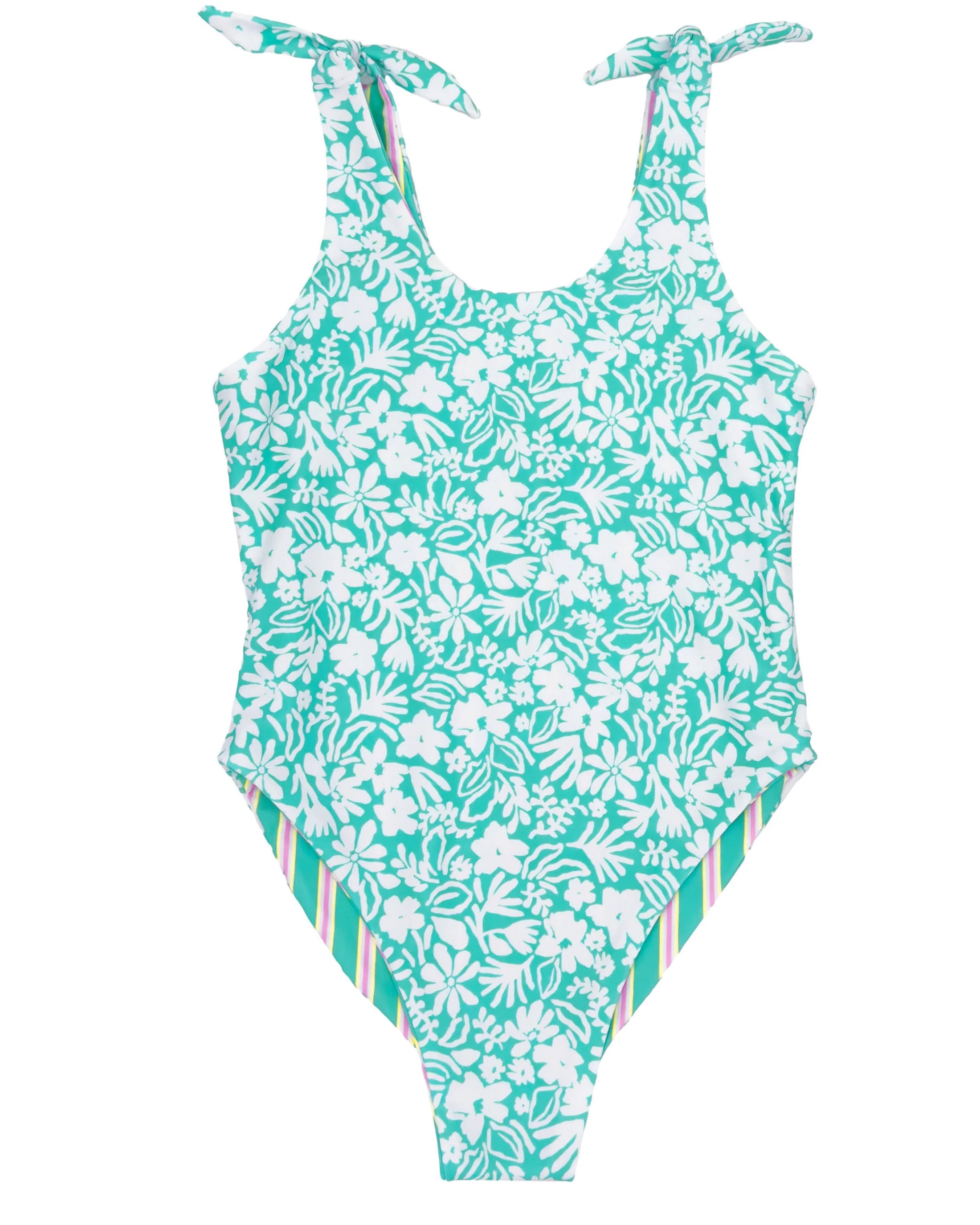 Reversible Girls' Skye One Piece Swimsuit - Perfect for Beach, Pool, and Summer Vacations