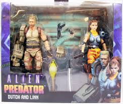NECA Alien vs. Predator Dutch & Linn Action Figures - Collectible Movie Character Toys for Fans, Display & Home Decor