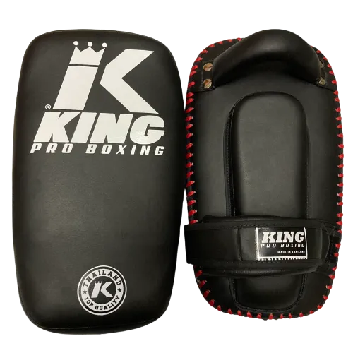 King Pro Single Strap Muay Thai Kick Pads - Premium Training Equipment for MMA, Kickboxing & Martial Arts - Perfect for Gym, Home Workouts & Professional Fighters