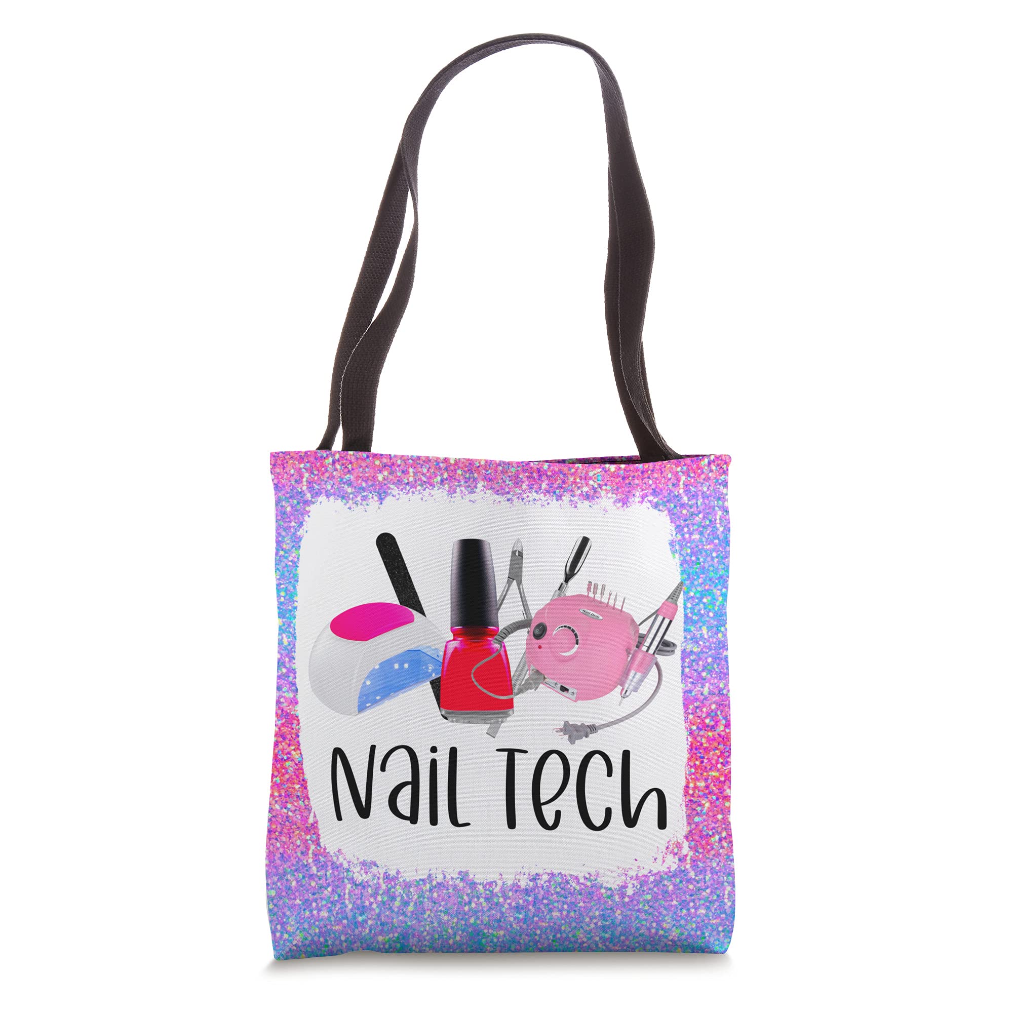 Cute Nail Technician Manicurist Cosmetology Tote Bag - Perfect for Salon Professionals & Nail Art Enthusiasts | Durable & Stylish Work Bag for Nail Supplies & Tools