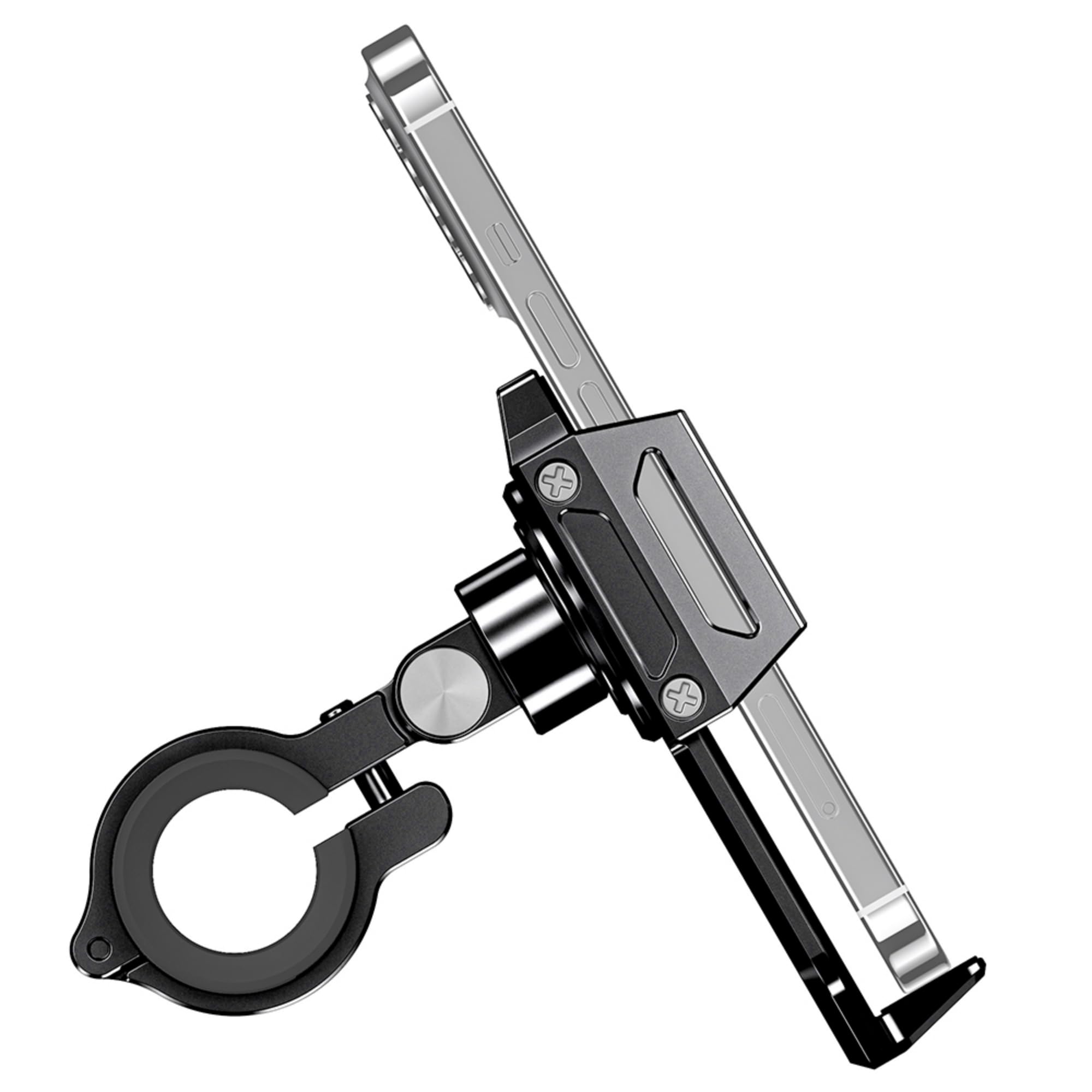MACFOX Universal Bike Phone Mount - Secure Motorcycle & EBike Phone Holder for iPhone 15 Pro Max/Plus, 14 Pro Max, Samsung S9/S10 (Fits 4.7